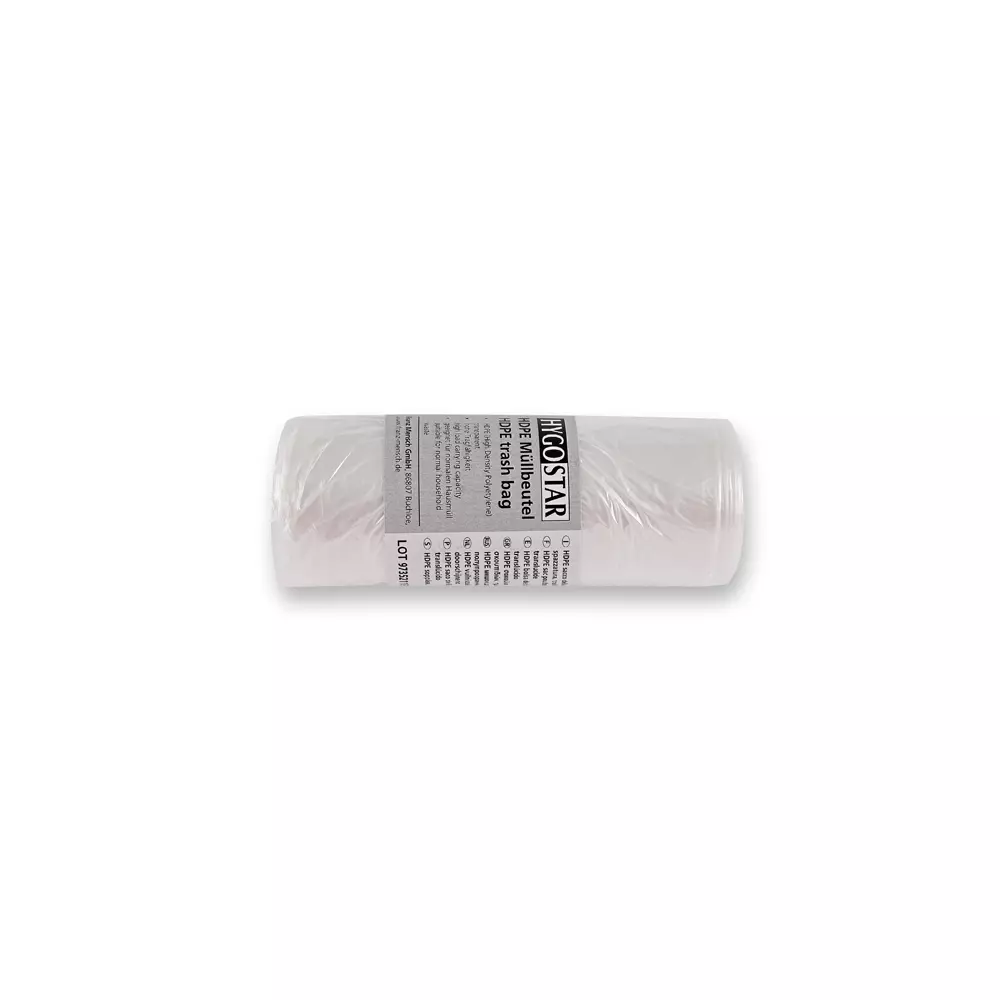 HygoClean 32991, Light HDPE Garbage Bags, 18 l, White, Roll, image 3