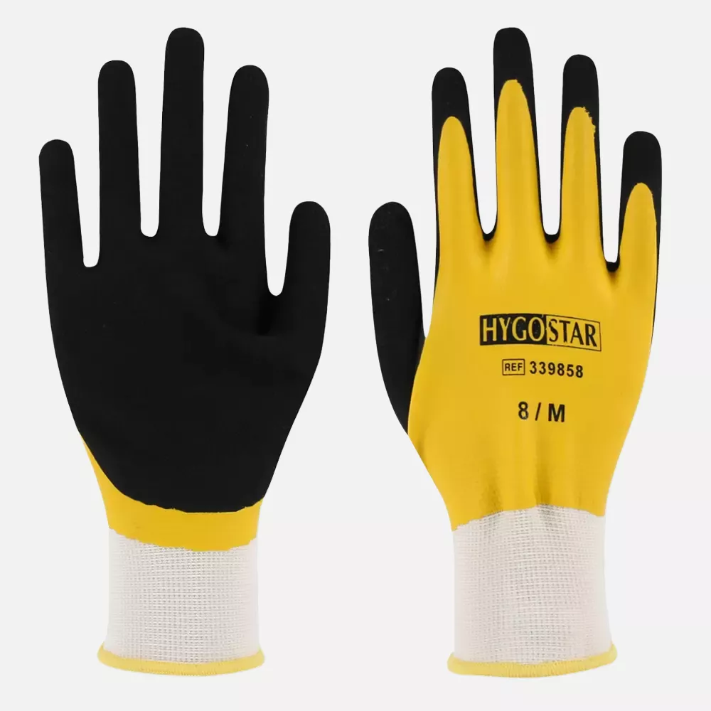 HygoStar 339838, Wet Protect Latex Coated Fine Knit Gloves, image 1