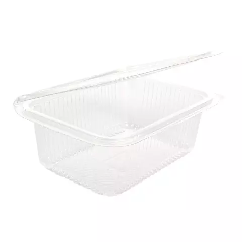 Franz Mensch Organic PLA Deli and Salad Bowls with Hinged Lid, 1000 ml