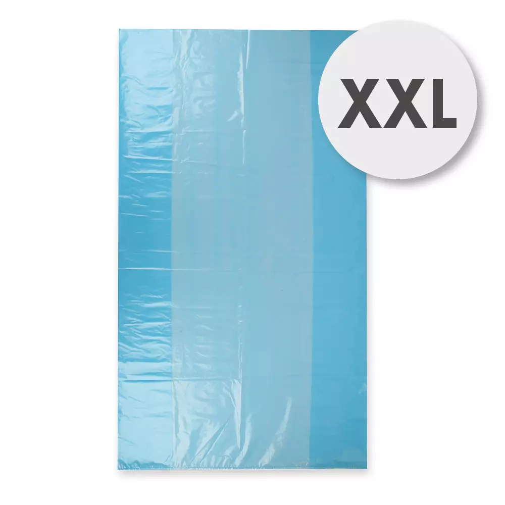 Hygostar 52236, LDPE Large Volume Waste Bags, 1430 x 820 mm, Blue, image 2