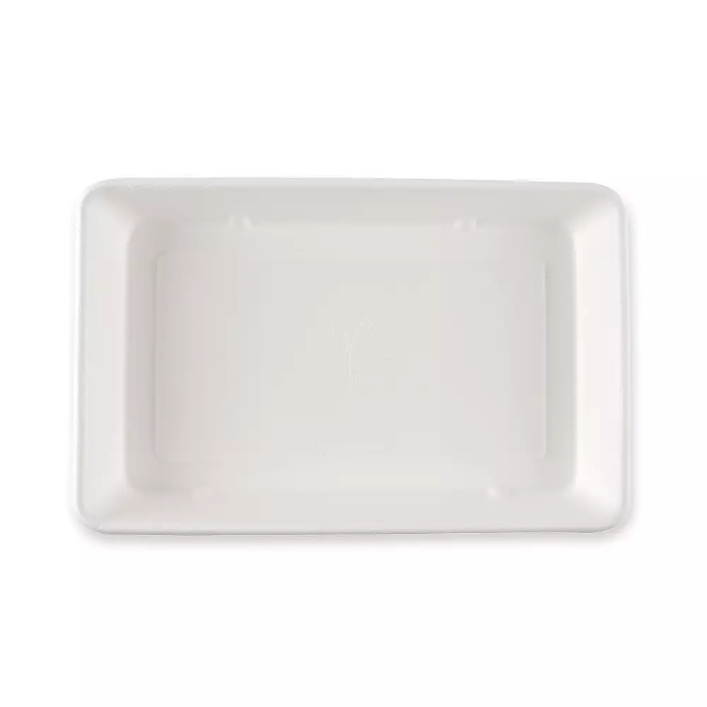 NATUREStar 411440, Classico Organic Rectangular Bagasse Trays, 230 x 156 x 31 mm, 900 ml, image 4