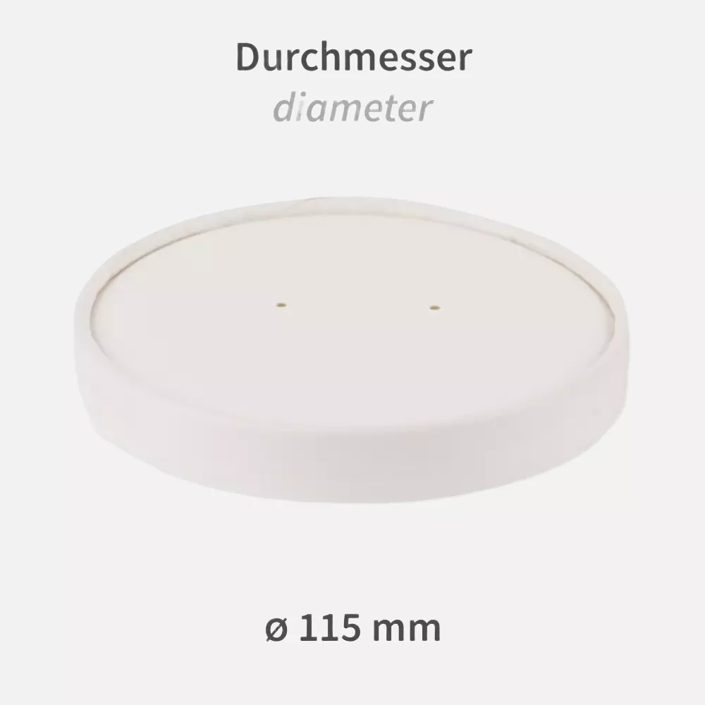 NATUREStar 418212, Organic Round Paperboard Lids, ø 115 mm, image 2