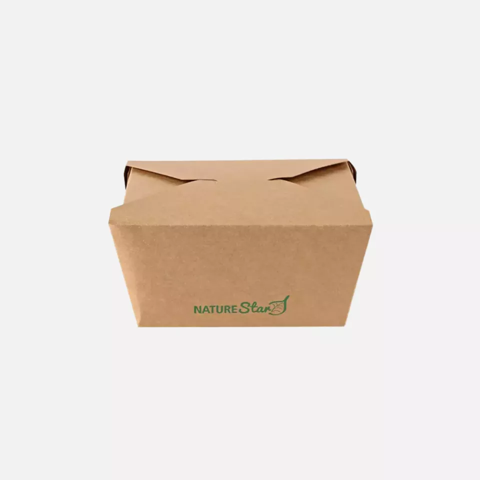 NATUREStar 416313, Menu Organic Food Boxes, 130 x 105 x 65 mm, Kraft Paper/PLA, image 4, gallery thumbnail