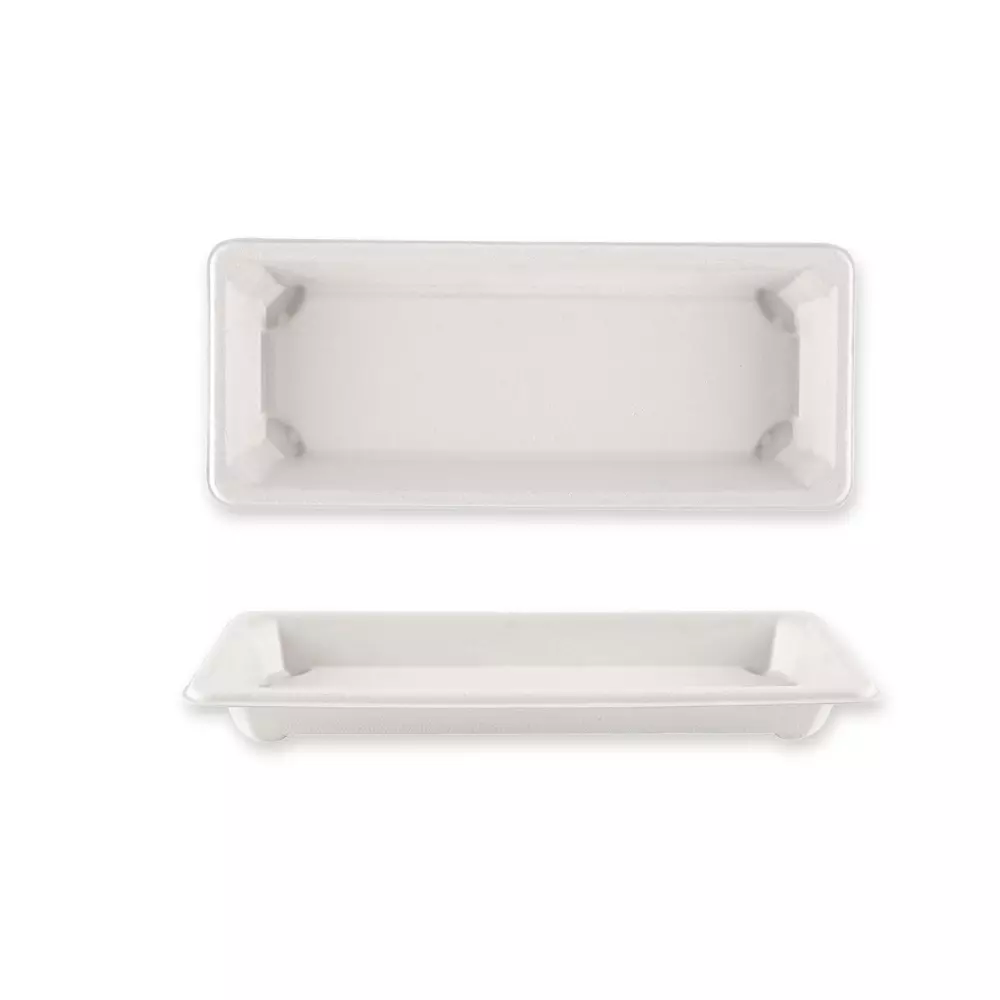 NATUREStar 411201, Organic Sushi Trays, S (221 x 92 x 22 mm), Bagasse, image 2
