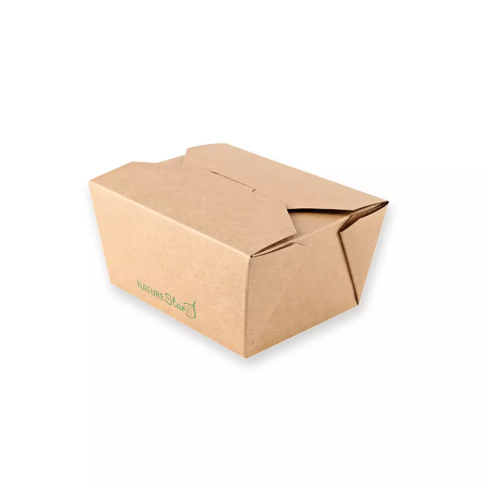 NATUREStar 417313, Menu Organic Kraft Paper/PE Food Boxes, 130 x 105 x 65 mm, FSC®-mix, image 2