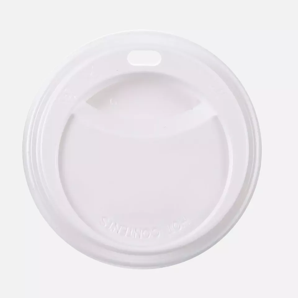 HygoStar 40056, Paper Cup Lids, PS, Ø 90 mm, White, image 1, gallery thumbnail
