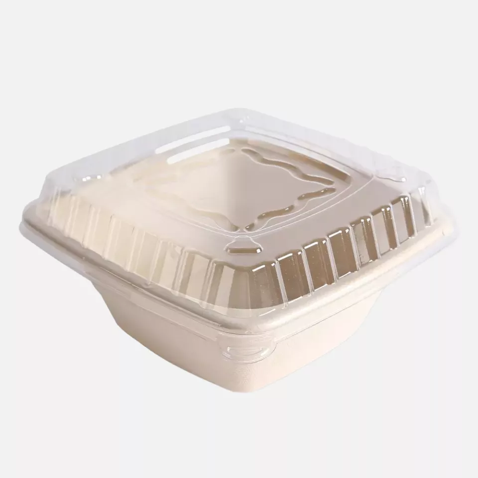 NATUREStar 411765, Organic Square Bagasse Trays, 180 x 70 mm, 950 ml, image 3, gallery thumbnail