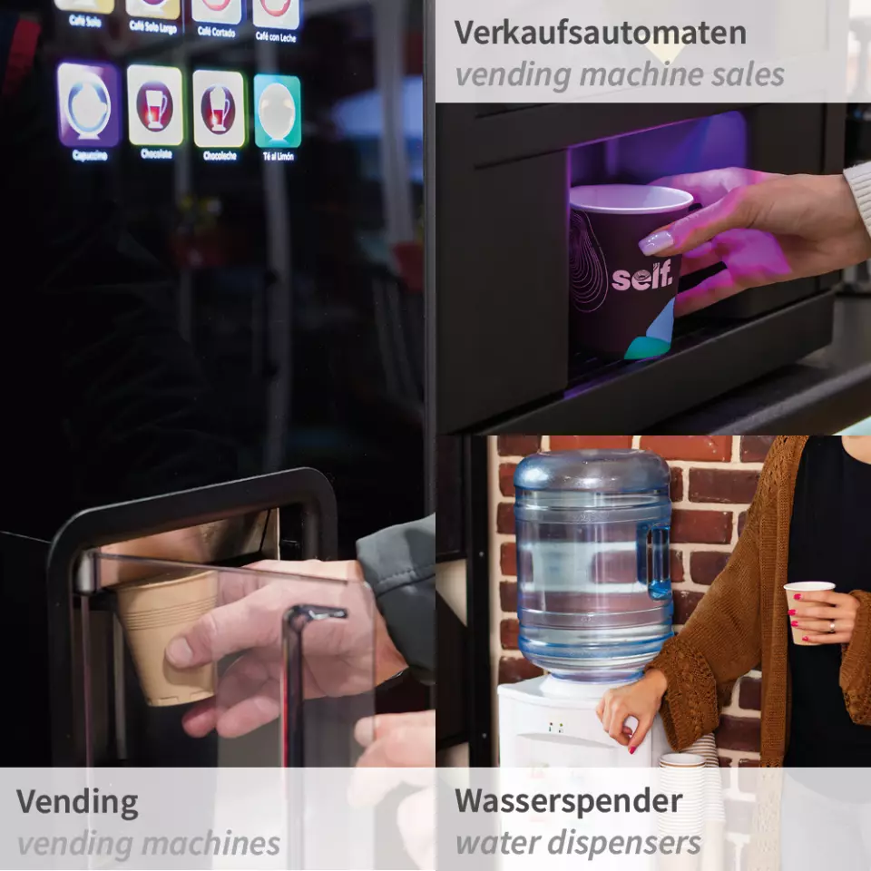 HygoStar 407075, FSC®-Mix Paperboard/PE Vending Machine Cups, 180 ml / 7.5 oz, ø 70 mm, image 4, gallery thumbnail