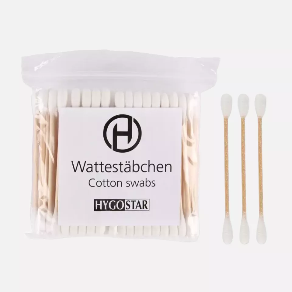 HygoStar 556120, Wood/Cotton Cotton Swabs, 5 x 70 mm, image 1, gallery thumbnail