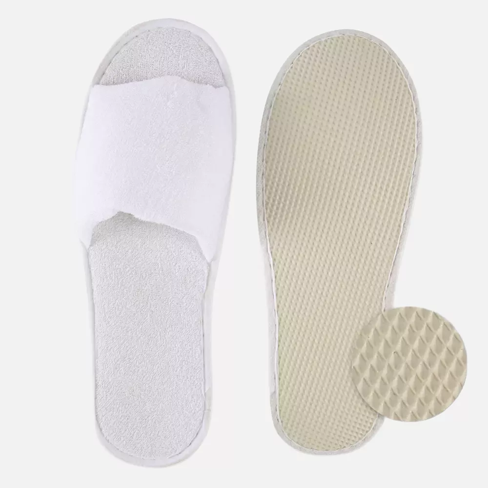 HygoNorm 55511, Classic Slippers, Open, White, Polyester, image 2