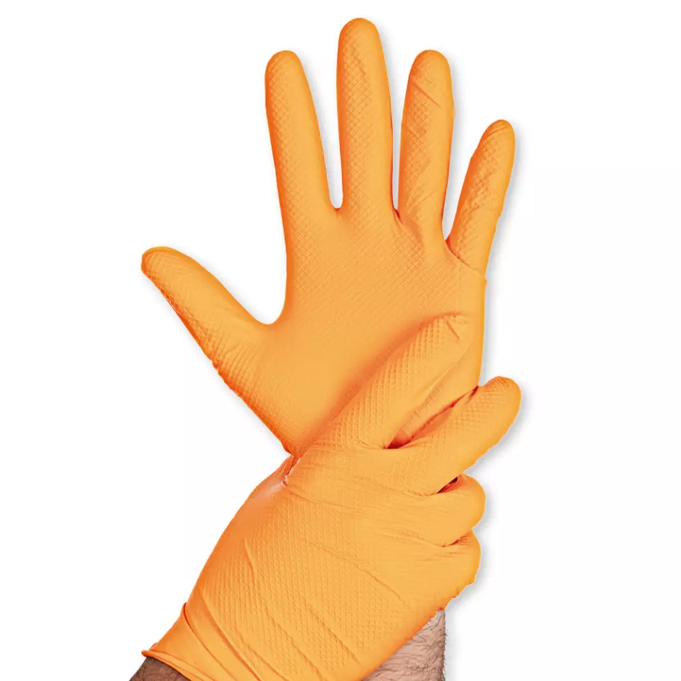 Franz Mensch 2708059, Power Grip Light Nitrile Gloves, Powder-Free, image 1, gallery thumbnail