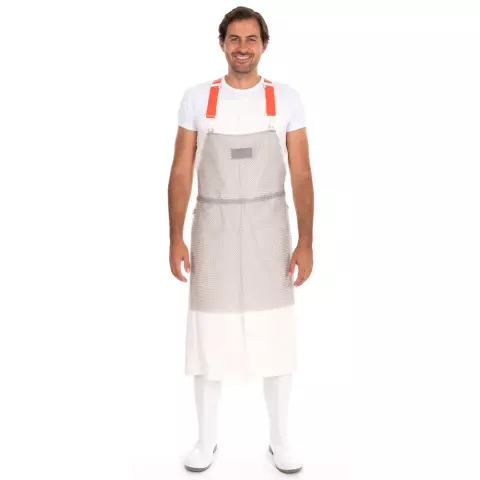 Franz Mensch Stab Protection Apron, Stainless Steel, 80 x 55 cm