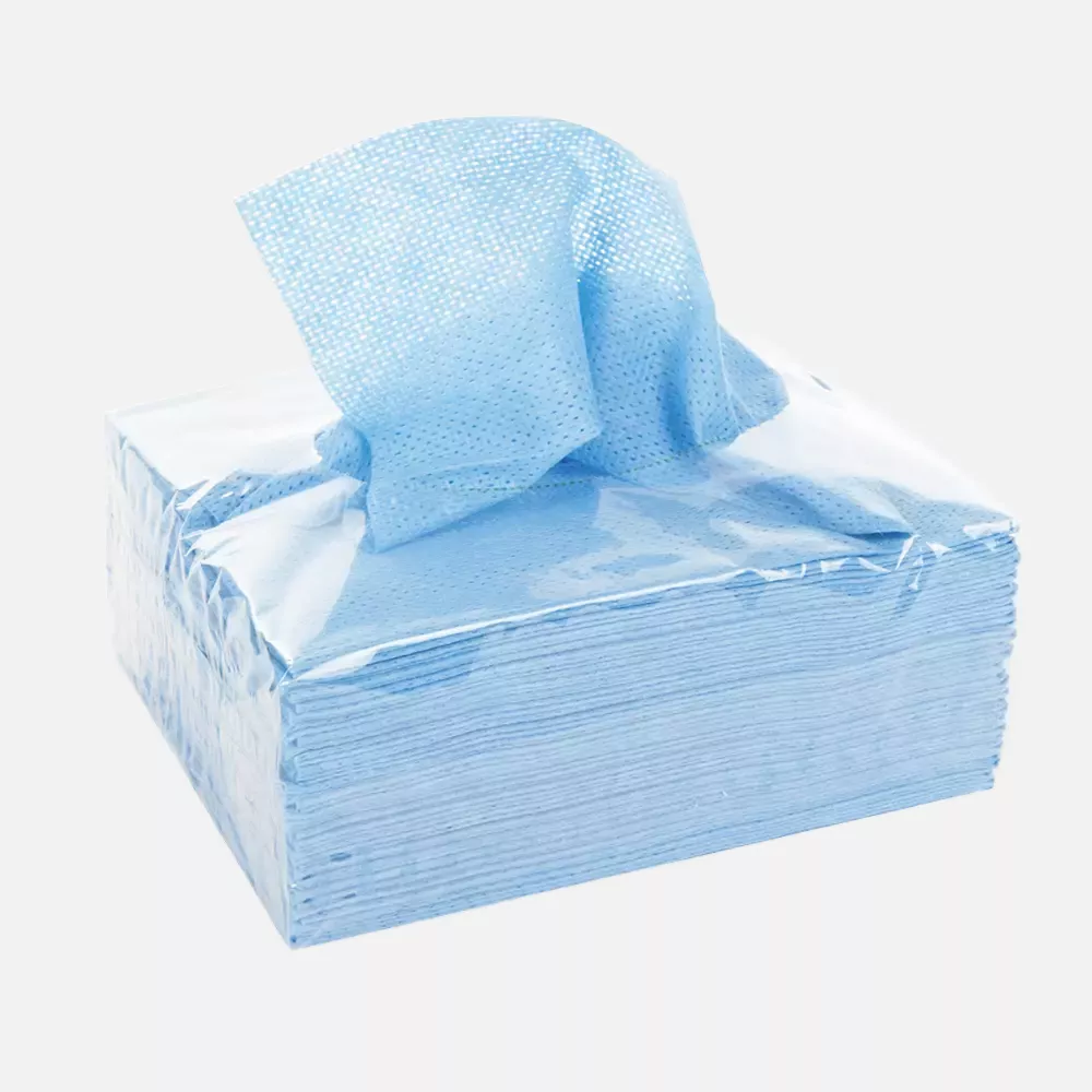 HygoClean 317536, Viscose/Polyester Polishing Cloths, Pleated, Blue, image 4