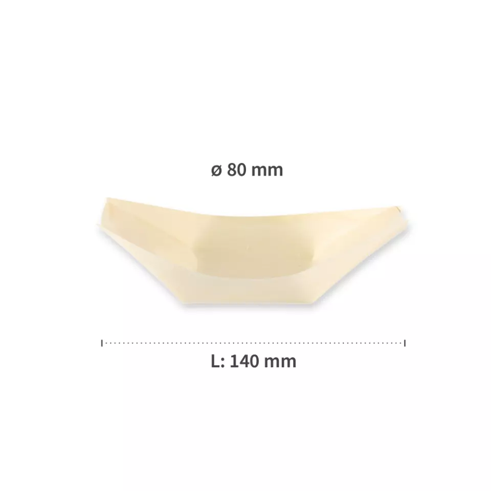 NATUREStar 38834, Organic Wood Fingerfood Boat, 140 x 80 mm, image 5, gallery thumbnail