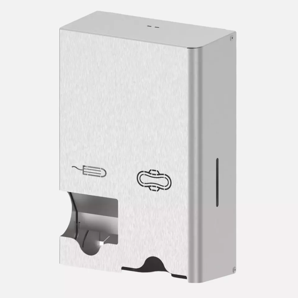 HygoClean 88915, Kompakt Tampon and Pad Dispenser, Stainless Steel, image 1, gallery thumbnail