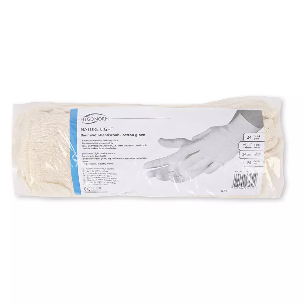 HygoNorm 27242, Nature Light Cotton Gloves, image 3
