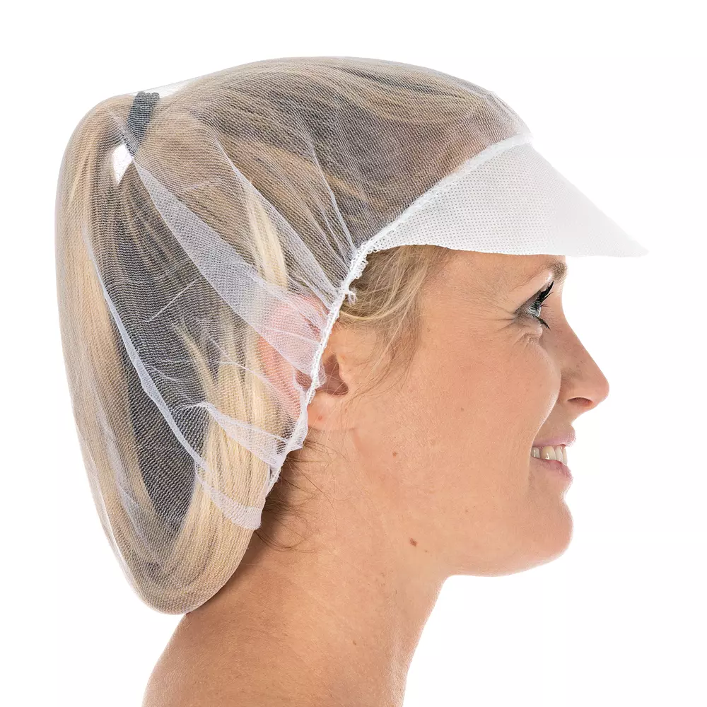 HygoStar 1241, Micromesh Nylon Peaked Bouffant Caps, ø 50 cm, White, image 3