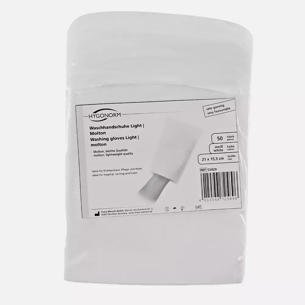 HygoNorm 53429, Molton Washing Gloves, Light, image 4
