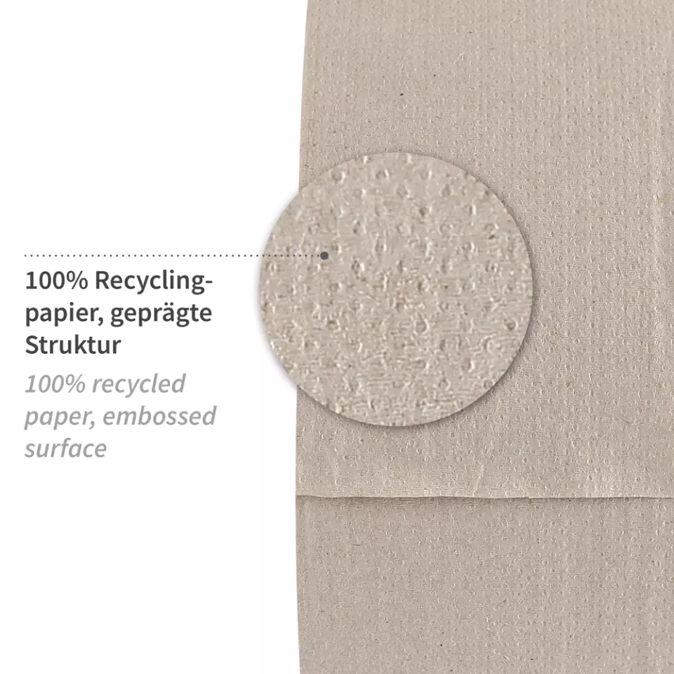 HygoClean 304310, Jumbo 1-lagig Recycling-Toilettenpapier, Natur, image 2, gallery thumbnail