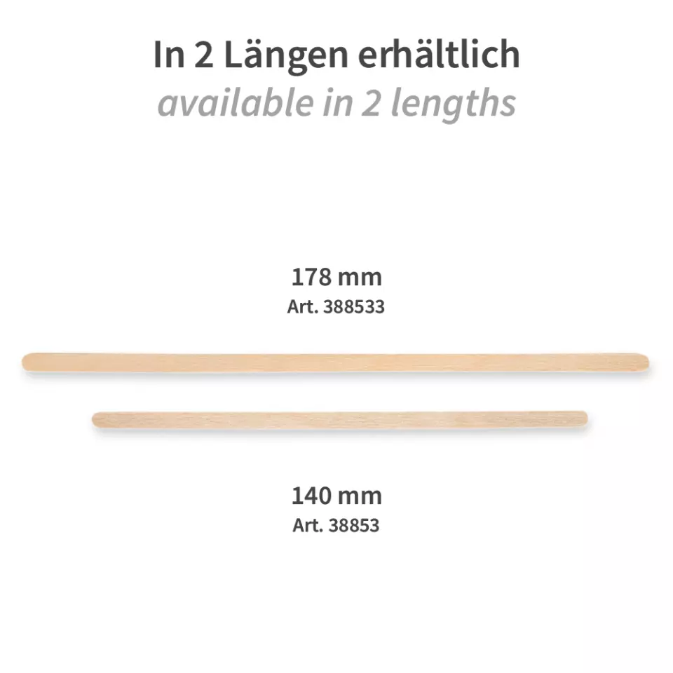 NATUREStar 38853, Organic Wood Stirrers, 140 mm, image 3, gallery thumbnail