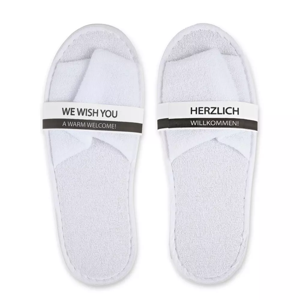 HygoNorm 5551, Klassische Polyester-Pantoffeln, Offen, Weiß, image 4