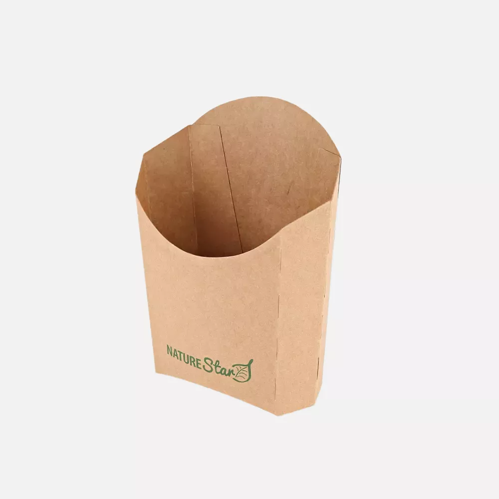 NATUREStar 417721, Organic Kraft Paper/PE Fries Boxes, 90 x 55 x 125 mm, FSC®-Mix, image 2