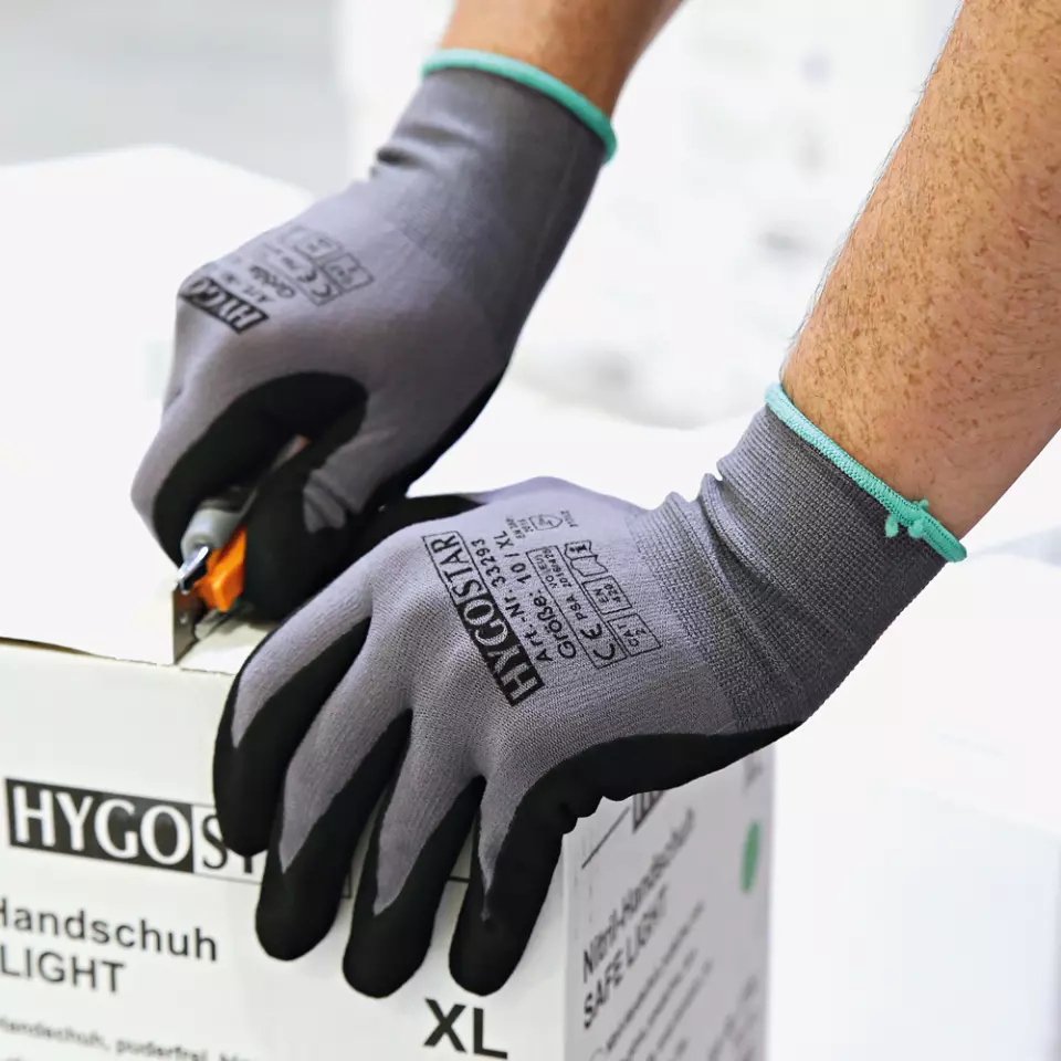 HygoStar 33293, Ergo Flex Fine Knit Nitrile-PU Gloves, image 2, gallery thumbnail