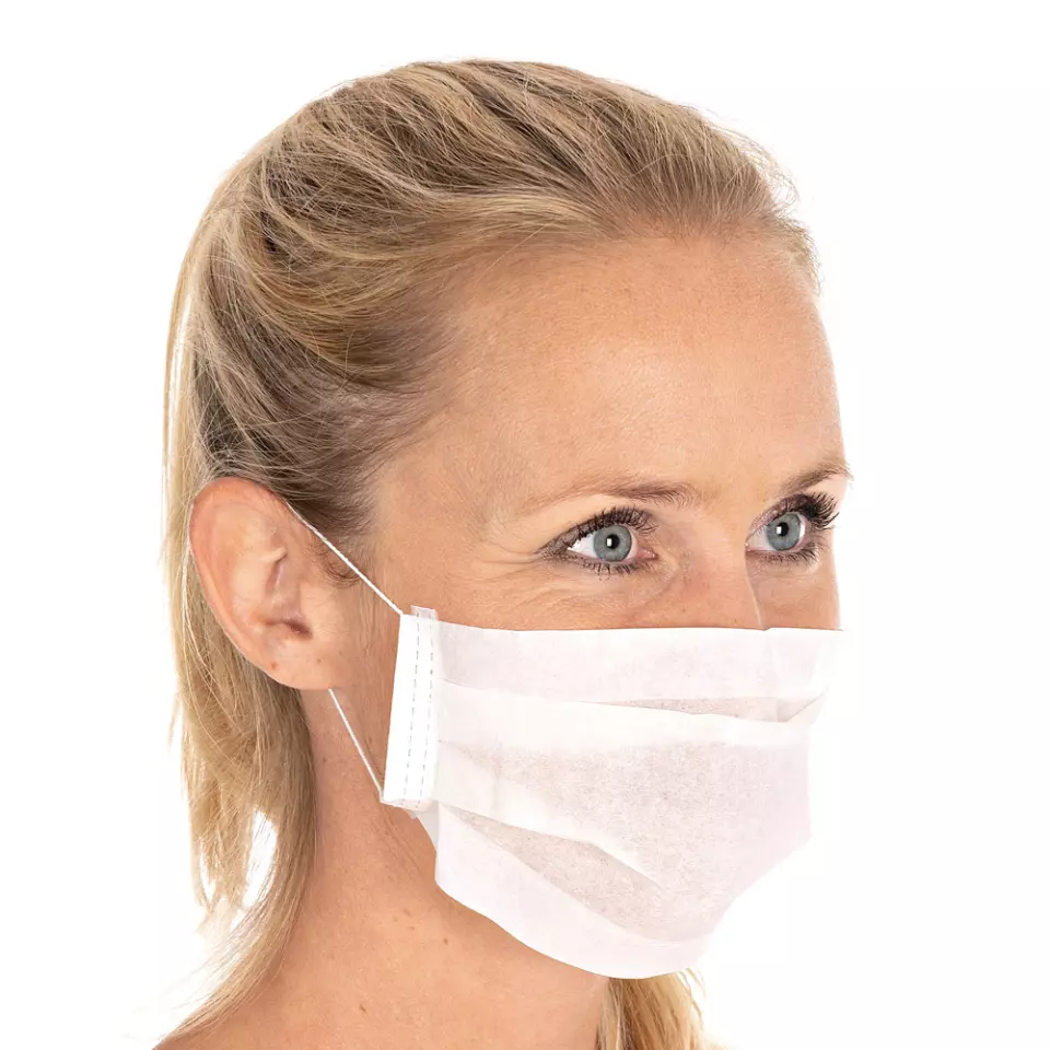 HygoNorm 29109, Civil Use Paper Face Masks, 1-ply, White, image 3, gallery thumbnail
