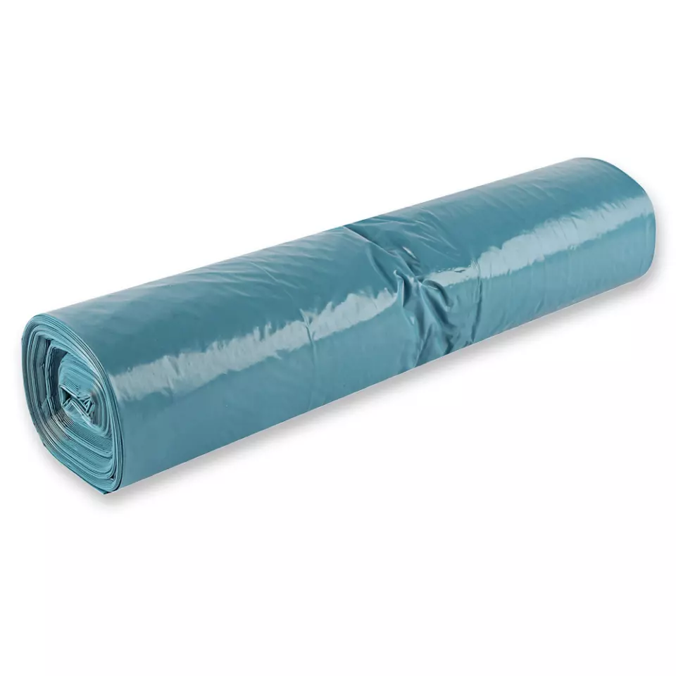 HygoClean 32332, Premium LDPE Waste Bags, 240 l, Blue, Roll