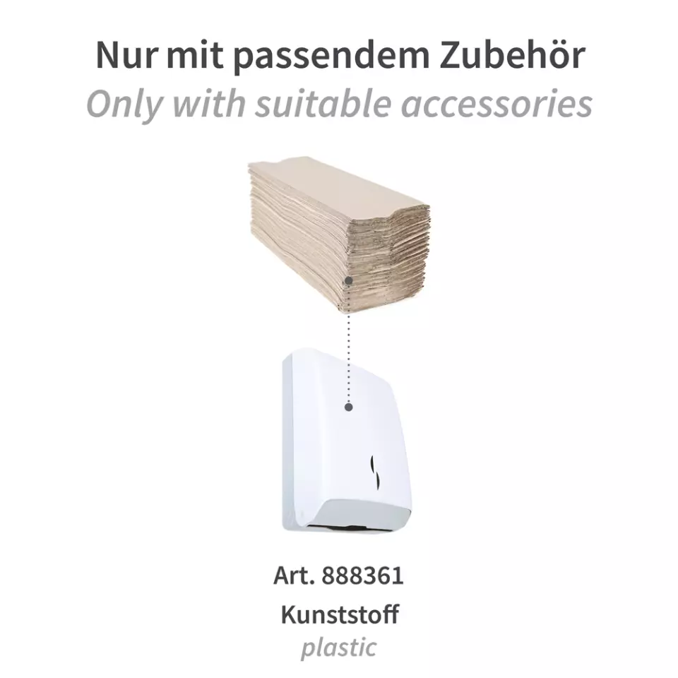 HygoClean 30400, Recycling-Papierhandtücher, 1-lagig, C-Falz, Natur, image 5, gallery thumbnail