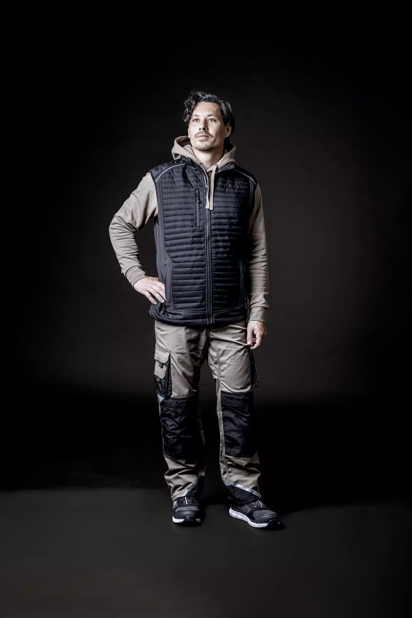 NITRAS 7715, MOTION TEX PRO FX Work Trousers, Khaki, image 3