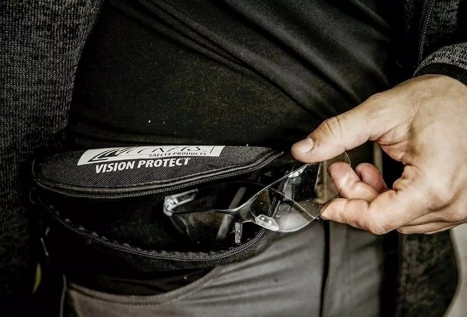 Nitras 90C, Spectacle Case Textile, Black, image 3