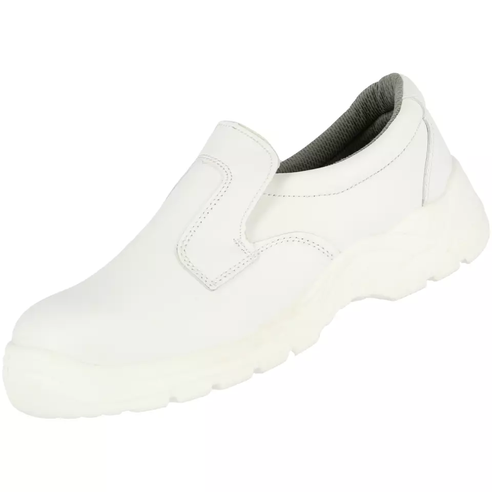 NITRAS 7250, CLEAN STEP SL S2 Safety Slipper, White, image 2, gallery thumbnail