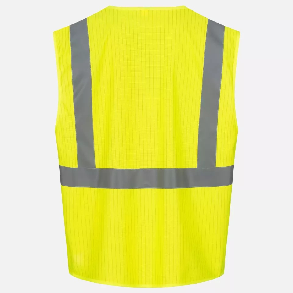 Nitras 7119-4000, High-Visibility Waistcoat, Neon Yellow, image 2, gallery thumbnail