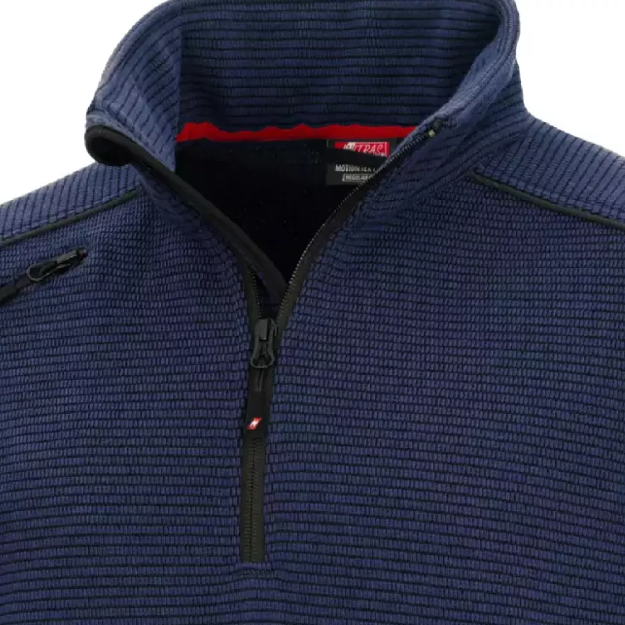**Zippered Pullover** lets you easily adjust comfort and airflow for active workdays.