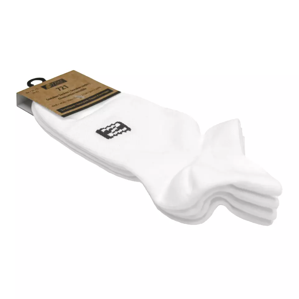 NITRAS 721-1100, Sneaker Socks Polyamide/ Elastane, White, image 2, gallery thumbnail