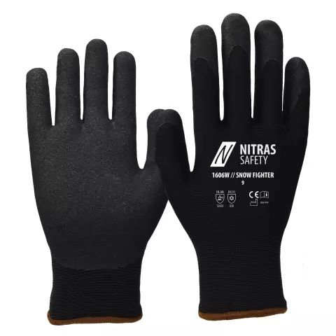 Nitras SNOW FIGHTER Winter Gloves, Black