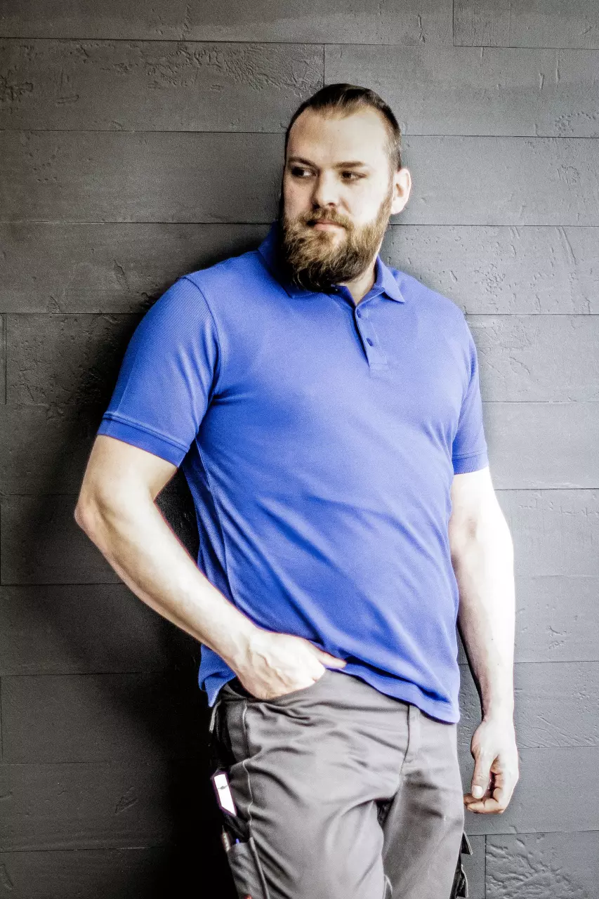 Nitras 7010-2000, MOTION TEX LIGHT Polo Shirt, Royal Blue, image 2, gallery thumbnail