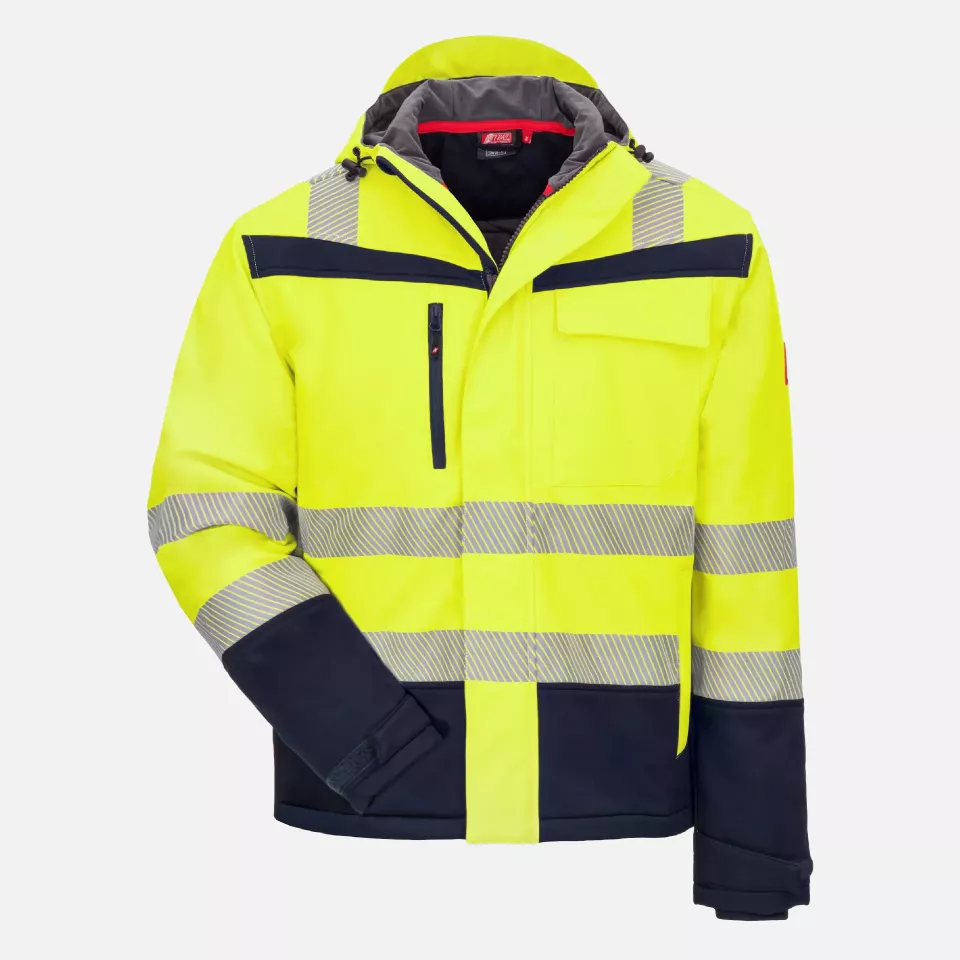 Nitras 7175-4021, MOTION TEX VIZ PLUS Reflektierende Winter-Softshelljacke, Neongelb, image 1, gallery thumbnail