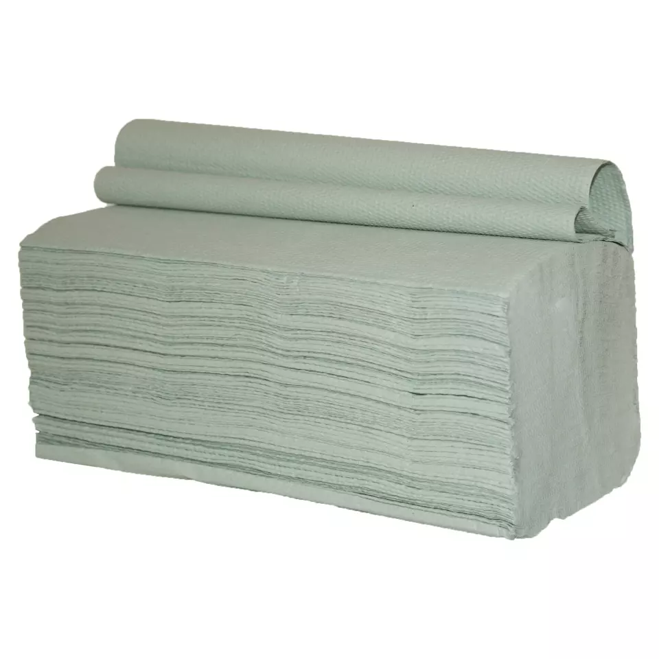Nitras Medical 72324G, Folded paper towels, green, image 1, gallery thumbnail