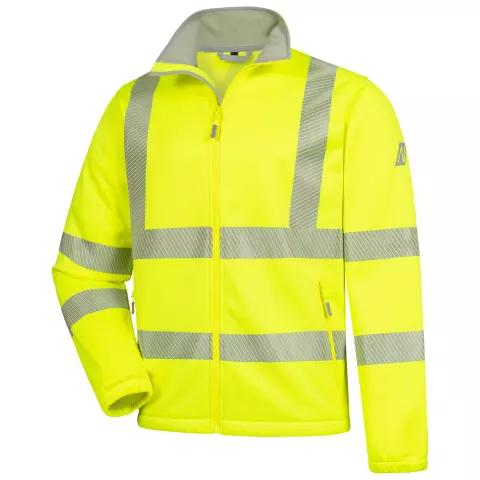 7060-4000, Nitras MOTION TEX VIZ High-Visibility Fleece Jacket, Neon Yellow
