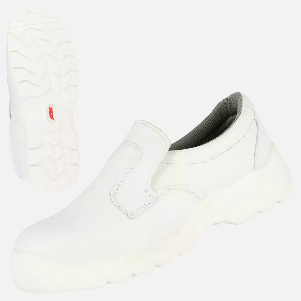 Nitras 7250, CLEAN STEP SL S2 Safety Slipper, White, image 1, gallery thumbnail
