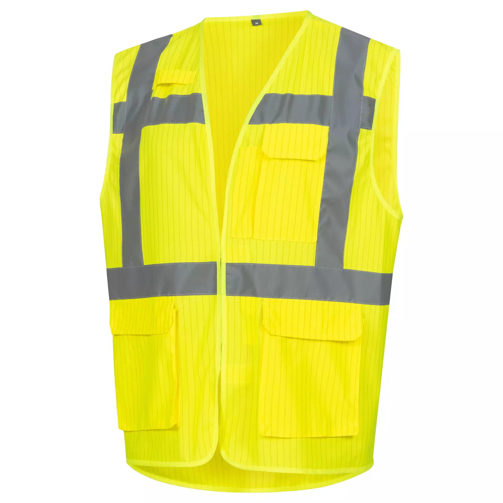 Nitras 7119-4000, High-Visibility Waistcoat, Neon Yellow, image 1