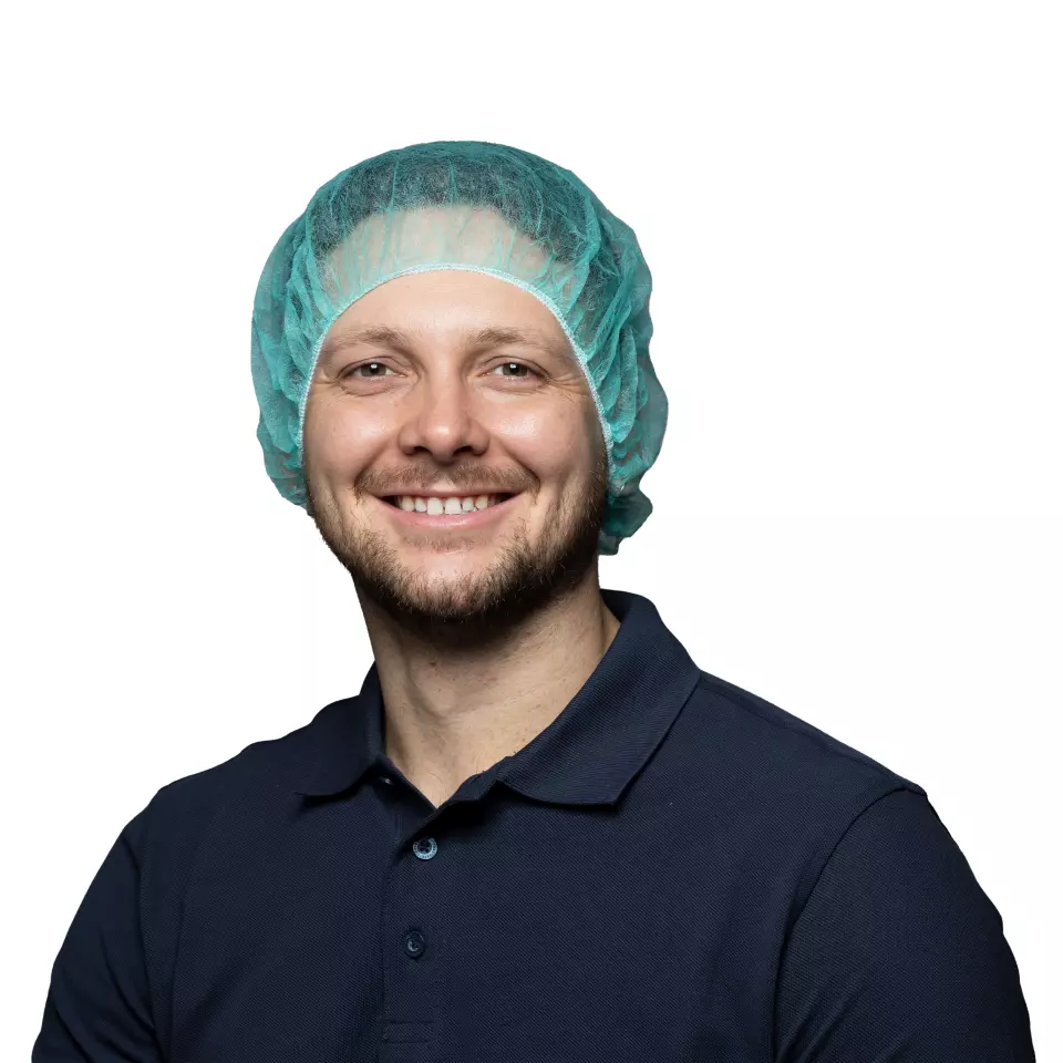Nitras Medical 4001, Bouffant caps, green, image 1, gallery thumbnail