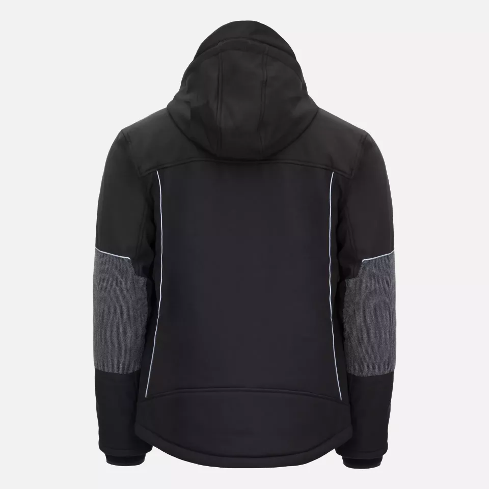 Nitras 7180W, MOTION TEX PLUS Winter Softshell Jacket, Black, image 2, gallery thumbnail