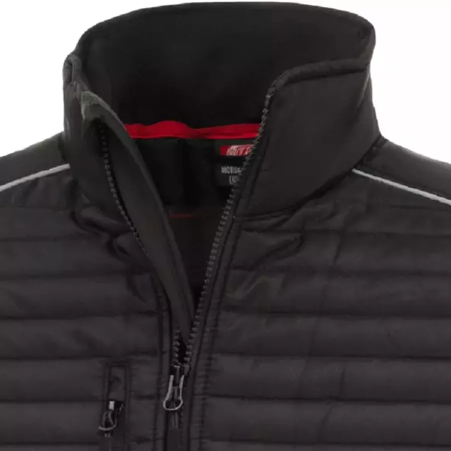 **Stand-Up Collar** wraps your neck in comfortable protection from cool breezes.