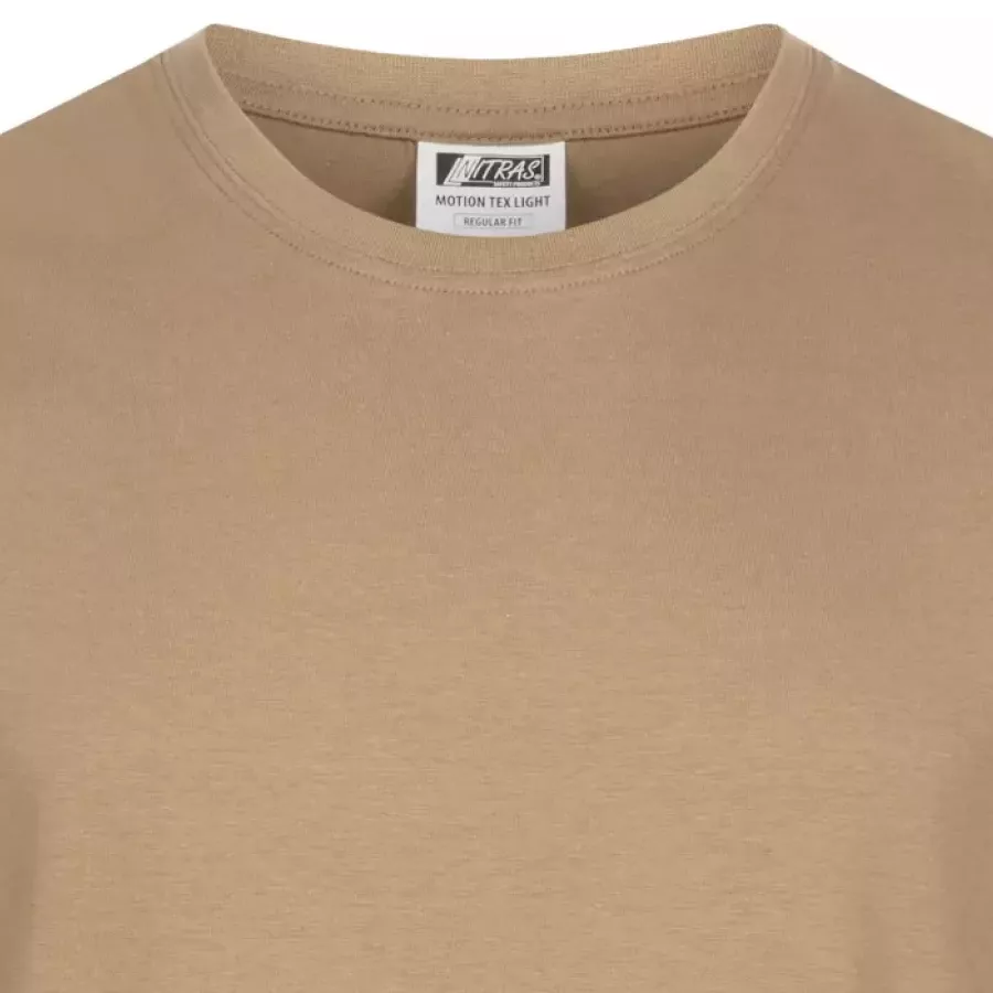 **Ribbed Round Neckline** sits comfortably and keeps its shape for a clean, easygoing look.