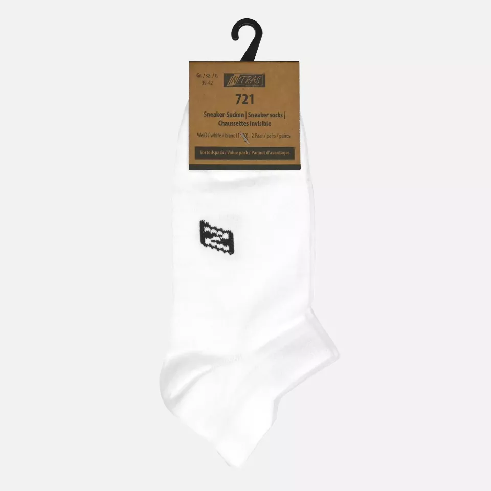 Nitras 721-1100, Sneaker Socks Polyamide/ Elastane, White, image 1, gallery thumbnail