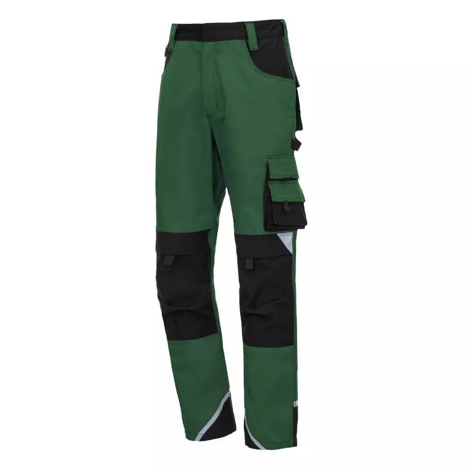 Nitras 7614, MOTION TEX PLUS Work Trousers, Green, image 1, gallery thumbnail