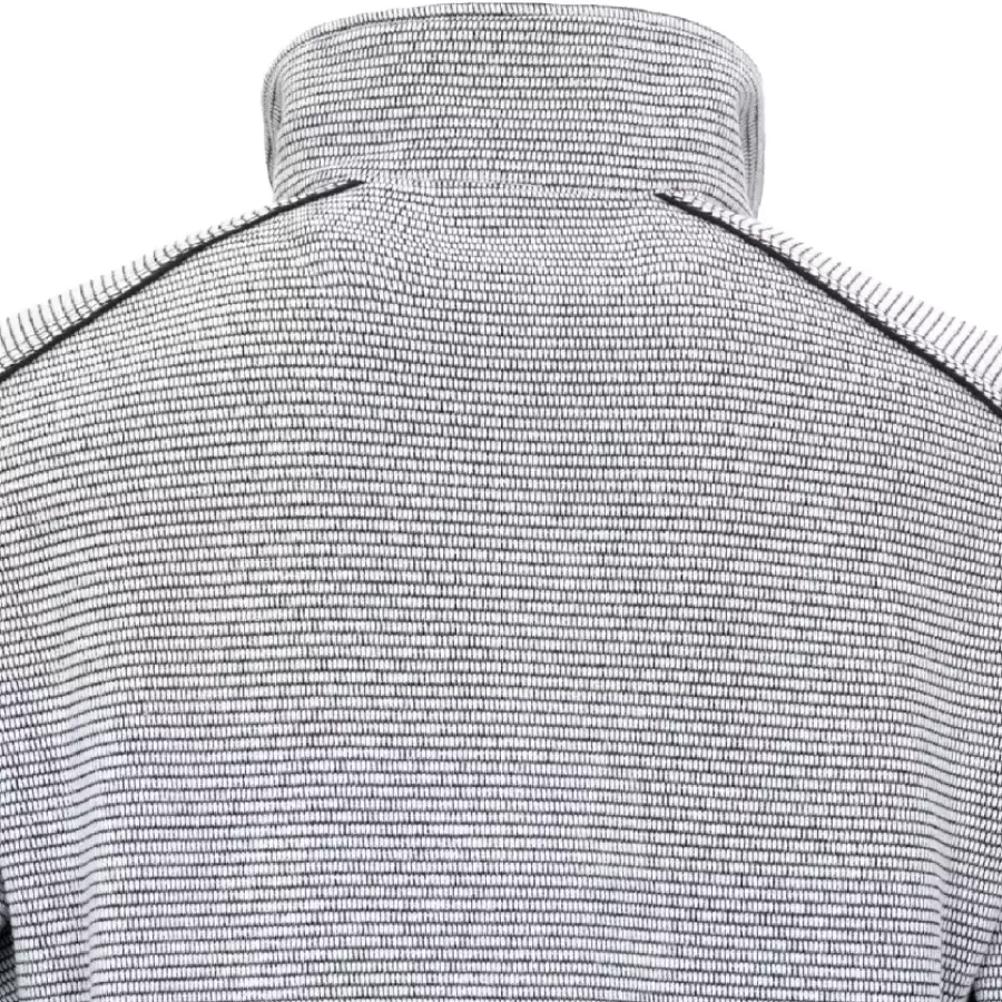 **Stand-Up Collar** provides cozy protection around your neck against chilly winds.